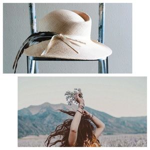 Vintage Fedora Hat with Feather